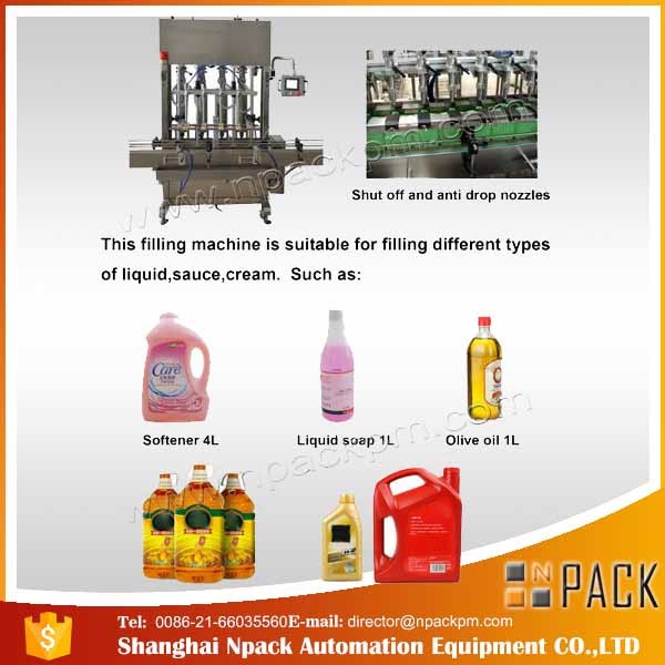 Automatic 2, 4, 6, 8, 10, 12 Heads Edible Cooking Oil Filling Machine ...